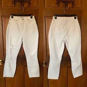 abercrombie high rise mom jeans